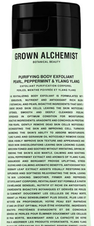 GROWN ALCHEMIST Purifying Body Exfoliant: Pearl, Peppermint & Ylang Ylang 170ml - miętowy peeling do ciała