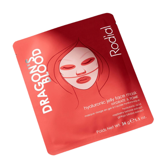 RODIAL Dragon's Blood Hylauronic Jelly Face Mask 1 szt. - wygładzające i wypełniające zmarszczki żelowe maseczka  w płachcie