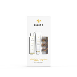PHILIP B  Weightless Volumizing Collection - bestsellerowy szampon Weightless Volumizing 220ml i odżywka 178ml + gratisowy  grzebień