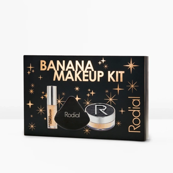 RODIAL   Banana Makeup Kit 2025 - świąteczny zestaw makijażowych mini bestsellerów