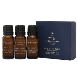 AROMATHERAPY ASSOCIATES Essential Oil Blends Collection 3 x 10ml - zestaw 3 bestsellerowych olejków do inhalacji: Deep Relax, De-Stress, Revive