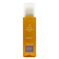 AROMATHERAPY ASSOCIATES Muscle Shower Oil 50ml - delikatnie myjący olejek pod prysznic, rozluźniający mięśnie