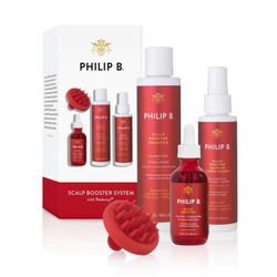 PHILIP B Scalp Booster System - zestaw z masażerem zapobiegający wypadaniu i przerzedzaniu się włosów
