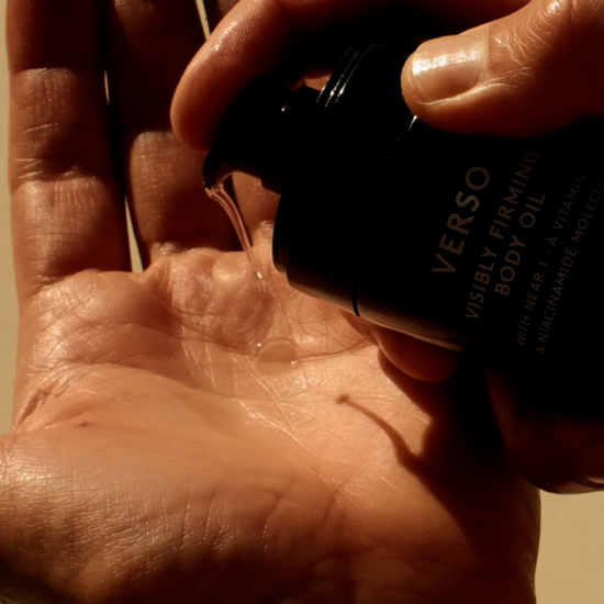 VERSO Visibly Firming Body Oil 100 ml- Luksusowy olejek do ciała o działaniu ujędrniającym, wzbogacony unikalną cząsteczką witaminy A