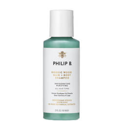 PHILIP B Nordic Wood Hair + Body Shampoo 60ml - nawilżający szampon i żel pod prysznic dla mężczyzn