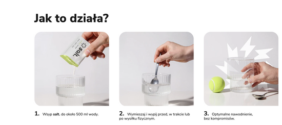 salt.   Elektrolity Bez Cukru Smak Malinowy - 30szt x 6g