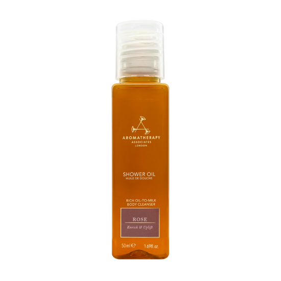 AROMATHERAPY ASSOCIATES Rose Shower Oil 50ml - delikatnie myjący olejek pod prysznic, różany