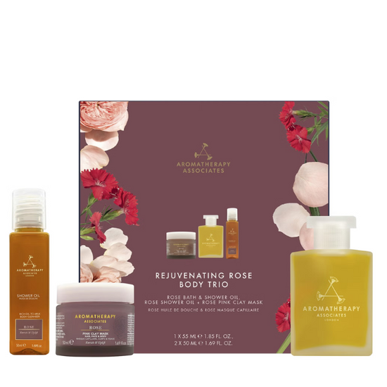 AROMATHERAPY ASSOCIATES Rejuvenating Rose Body Trio - świąteczny zestaw bestsellerów do ciała