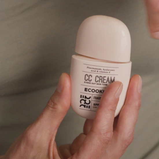 ECOOKING   CC Cream 30ml - kryjący krem/ podkład korygujący przebarwienia i zaczerwienienia na twarzy / 01 Fair