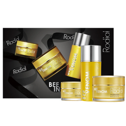 RODIAL Bee Indulgence Edit Gift Set - świąteczny zestaw: Bee Venom Moisturiser 50ml + Bee Venom Eye 25ml + Cleansing Balm 100ml
