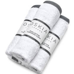 OSKIA Dual-Active Cleansing Cloth 3szt. - 100% bawełniane ręczniczki do demakijażu