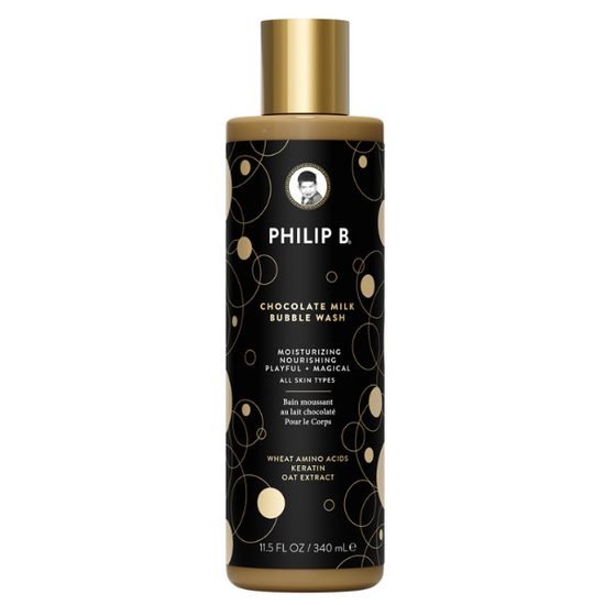 PHILIP B Chocolate Milk Bubble Wash 340ml - cudownie czekoladowy żel pod prysznic 