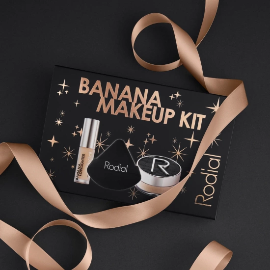 RODIAL   Banana Makeup Kit 2025 - świąteczny zestaw makijażowych mini bestsellerów