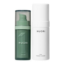 NUORI  The One Kit 30ml - pianka Vital Foaming Cleanser 100ml +  cudowny krem z kwasem hialuronowym,  wit.C, niacinamidem i bakuchiolem 