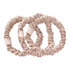 PHILIP B Petite Champagne Scrunchie 3szt - zestaw 3 eleganckich gumek do włosów
