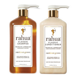 RAHUA Zestaw Classic Lush Pump 2 x 475 ml - kultowa regenerujący szampon  odżywka w dużych butelkach