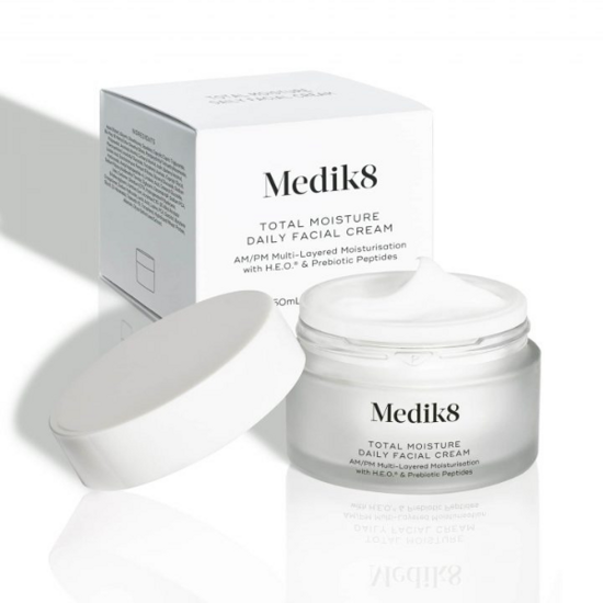 MEDIK8 Total Moisture Daily Facial Cream Refill 50 ml- nawilżający krem z kompleksem H.E.O. oraz peptydem prebiotycznym (wkład)