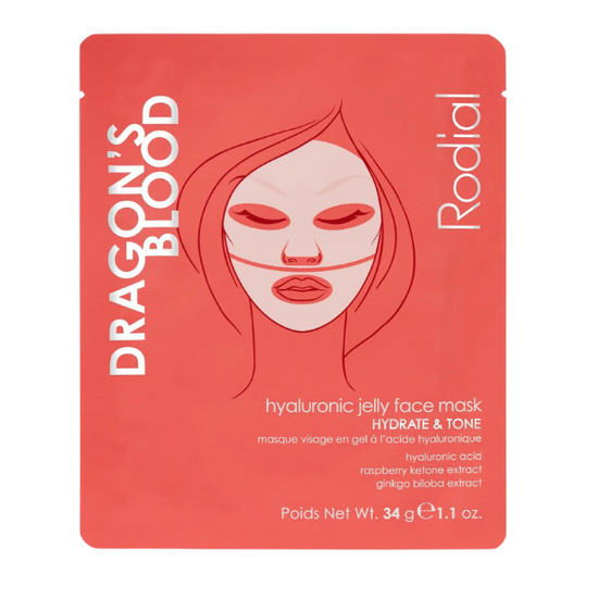 RODIAL Dragon's Blood Hyluronic Jelly Face Mask 1 szt. - wygładzające i wypełniające zmarszczki żelowe maseczka  w płachcie