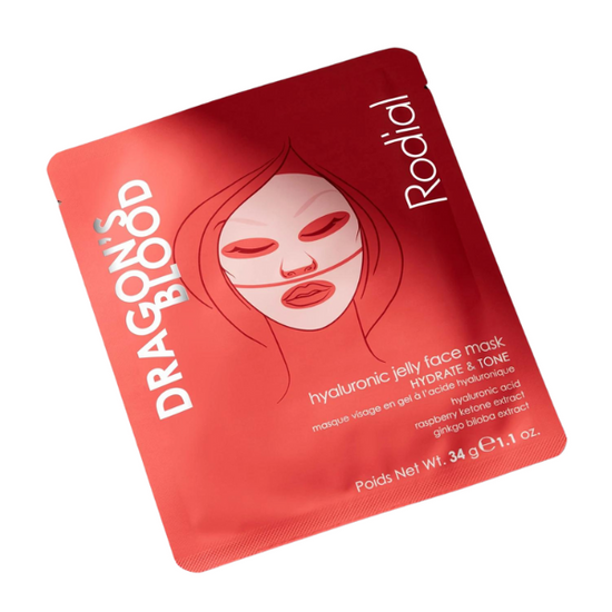 RODIAL Dragon's Blood Hyluronic Jelly Face Mask 1 szt. - wygładzające i wypełniające zmarszczki żelowe maseczka  w płachcie