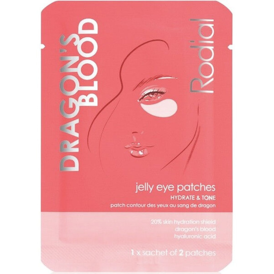 RODIAL Dragon's Blood Jelly Eye Patches 1 x 2 płatki - wygładzające i wypełniające zmarszczki żelowe płatki pod oczy